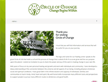 Tablet Screenshot of circleofchange.ca
